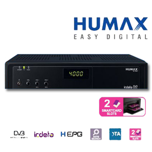 HUMAX IR-TWIN - Terminal num�rique avec  2 x Lecteurs de carte irdeto